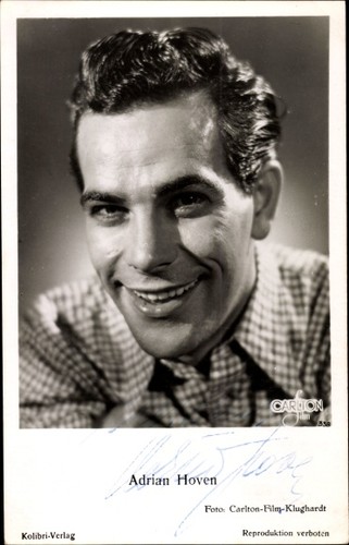 Schauspieler adrian hoven - ak,