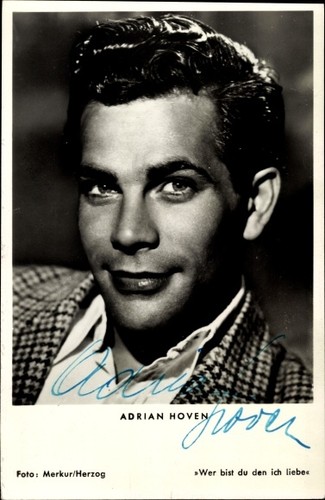Schauspieler adrian hoven - ak,