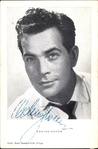 Schauspieler adrian hoven - ak,