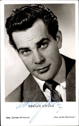 Schauspieler adrian hoven - ak,