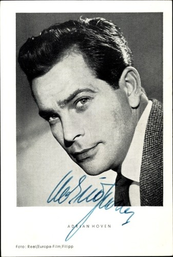 Schauspieler adrian hoven - ak,