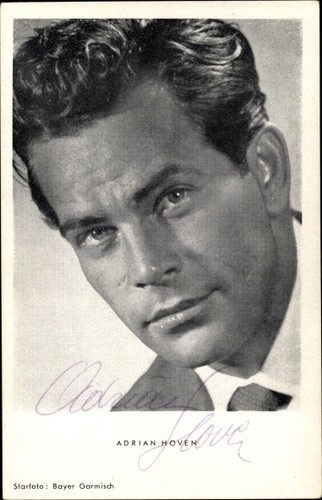 Schauspieler adrian hoven - ak,
