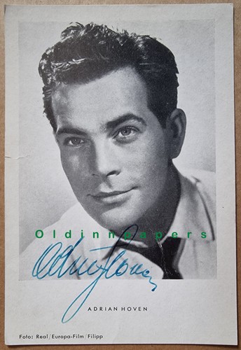 Adrian hoven autogrammkarte - hoven,