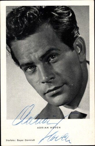 Schauspieler adrian hoven - ak,