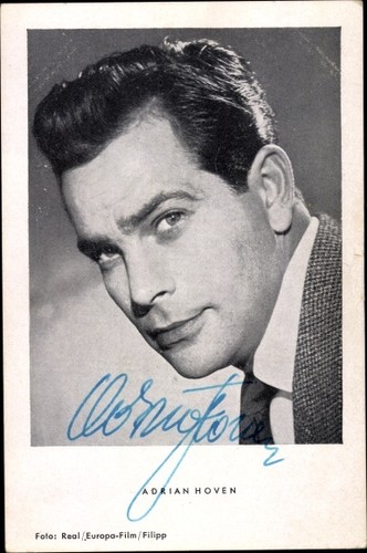 Schauspieler adrian hoven - ak,