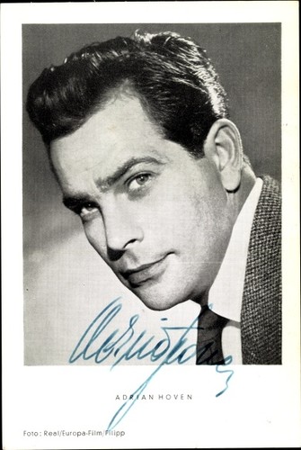 Schauspieler adrian hoven - ak,