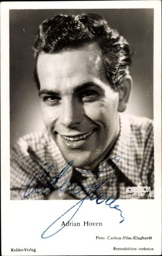 Schauspieler adrian hoven - ak,
