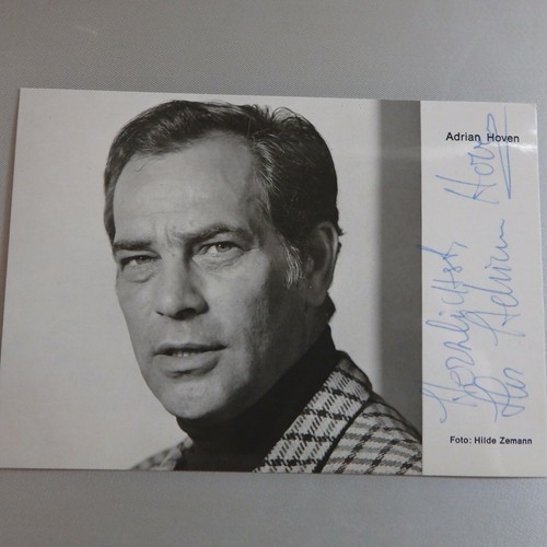 Autogramm adrian hoven 1975 - hoven,